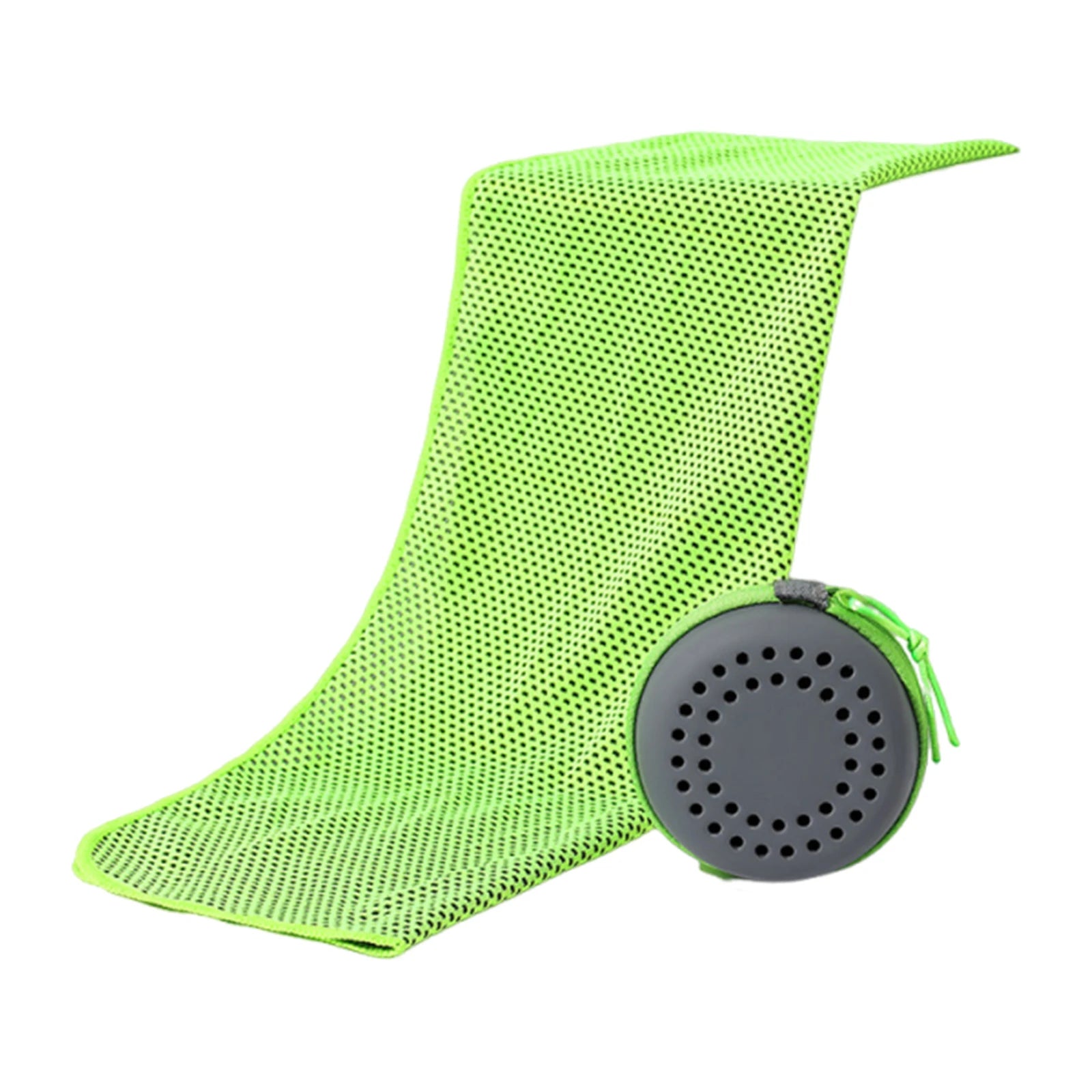 80 X 30 CM Chilly Sweat Absorption Cold Towel with Waterproof Storage Box Sports Cooling Rag for Running Yoga Gym Club Camping Peaceful Pleasures Health and Wellness