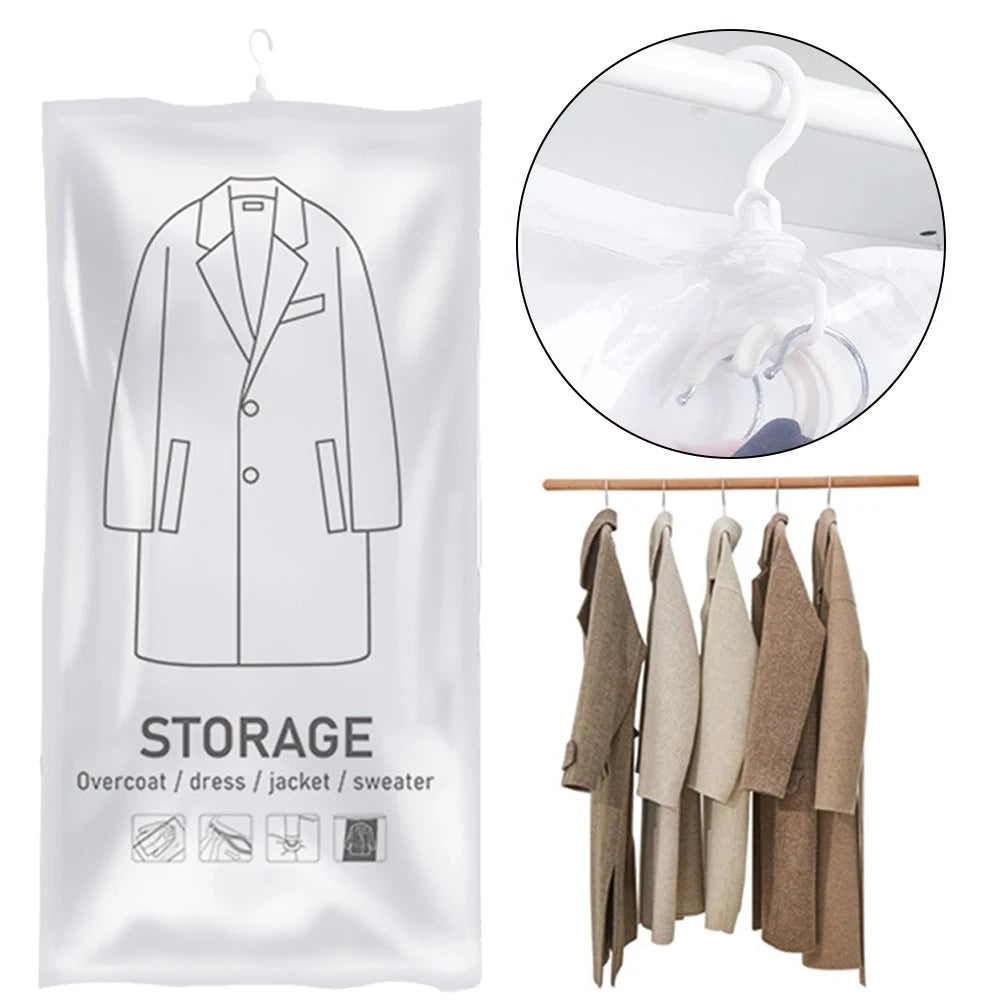 Hanging Vacuum Storage Bags – Space Saving (S/M/L) Peaceful Pleasures Health and Wellness