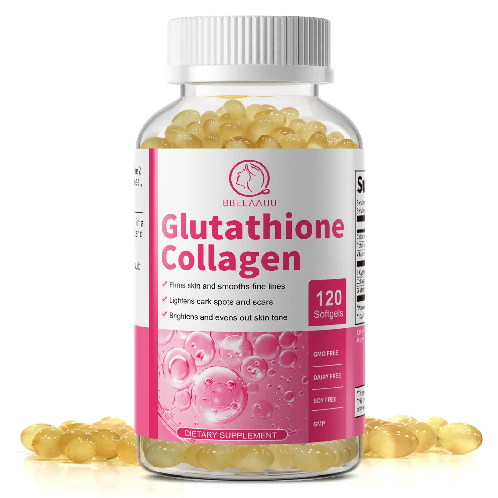 Collagen & Glutathione Capsules – Skin, Antioxidant & Liver Support Dietary Supplement Peaceful Pleasures Health and Wellness