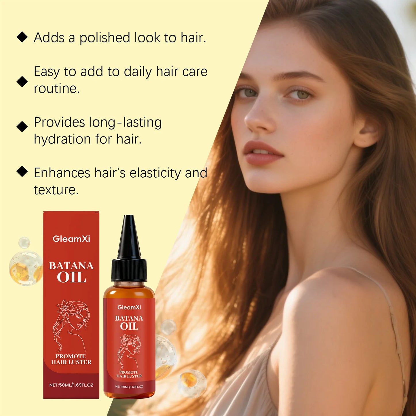 Batana Hair Oil Serum – Anti Hair Loss, Frizz & Split End Repair