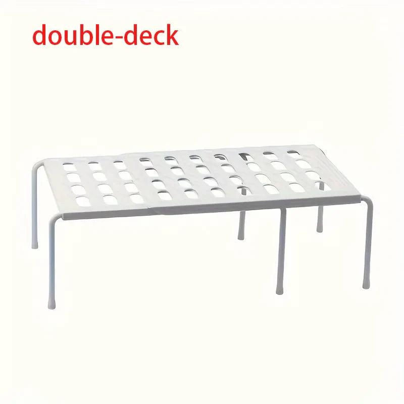 Multi-Layer Foldable Plastic Shoe Rack | Space-Saving Organizer