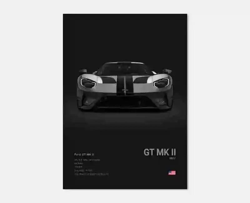Luxury Supercar Canvas Print Aesthetic MK RS GT GTR SUV Photography Poster Ideal Wall Decor for Home Peaceful Pleasures Health and Wellness P16 40x50cm
