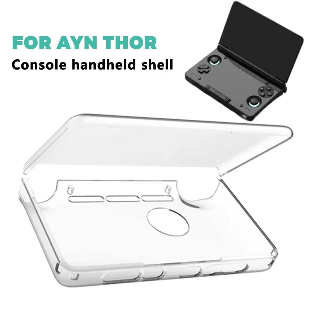 Clear Case for AYN THOR New Dual-Screen Flip Game Console Handheld Shell Protective Case for AYN THOR Gaming Accessories Peaceful Pleasures Health and Wellness