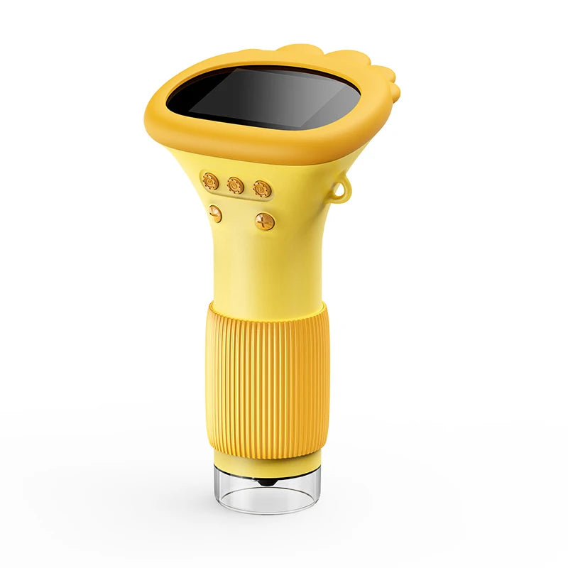 Microscope for Kids Children Microscope with 2 Inch Screen 1000x Zoom Mini Handheld Microscope Camera Christmas Birthday Gifts Peaceful Pleasures Health and Wellness Orange
