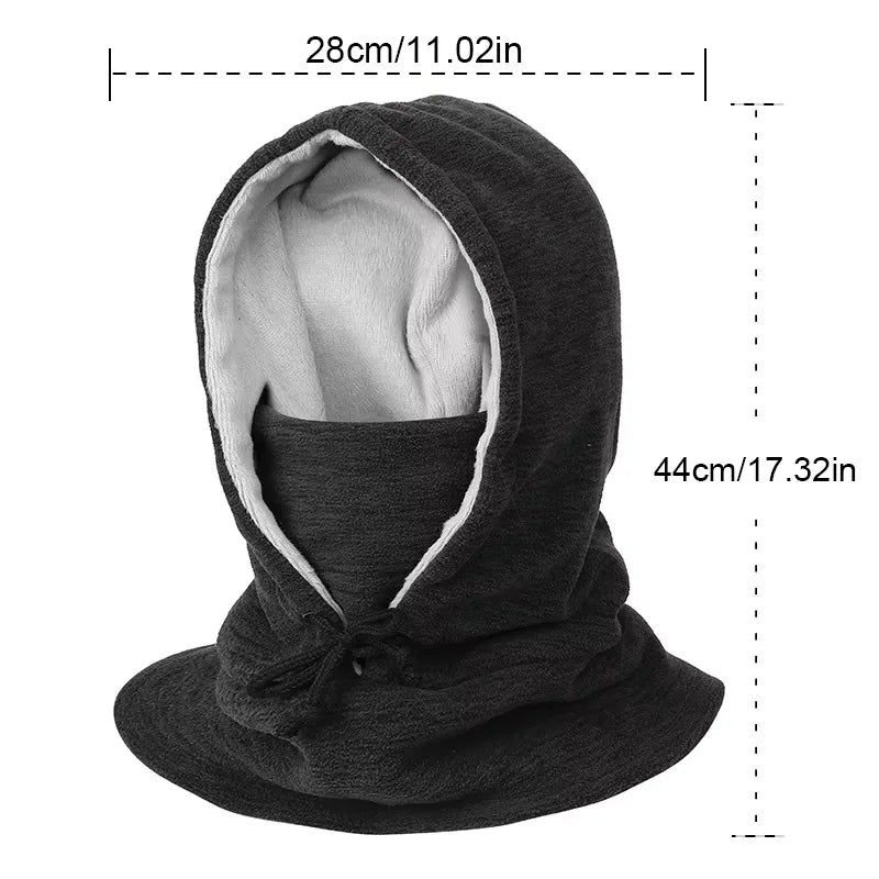 1 Piece Thick Wool Balaclava, Winter Windproof Fleece Face Mask for Cold Weather, Ski, Outdoor Sports Neck Warmer for Men Women Peaceful Pleasures Health and Wellness