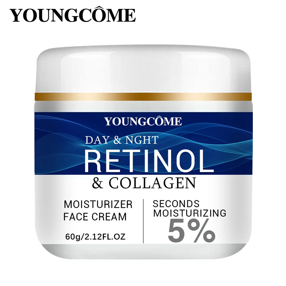 Collagen Retinol HyaluronicAcid Facial Cream Anti Aging Firming Lifting Fade Fine Lines Whitening Moisturizing Brightening Skin Peaceful Pleasures Health and Wellness