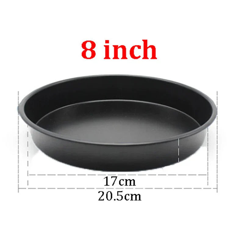 Non-Stick Carbon Steel Pizza Pan 6 8 10 Inch | Bakeware