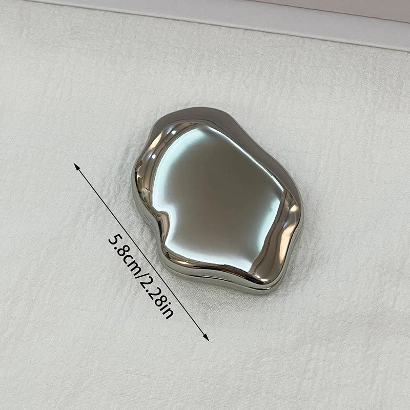 Heart-Shaped Double-Sided Portable Makeup Mirror | Foldable Mini
