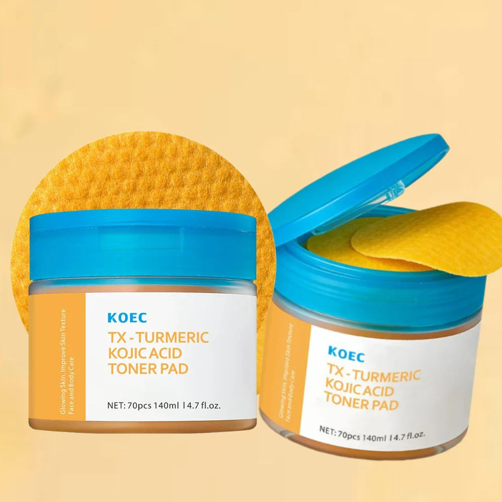 Turmeric Kojic Acid Toner Pads 70pcs | Brighten & Exfoliate