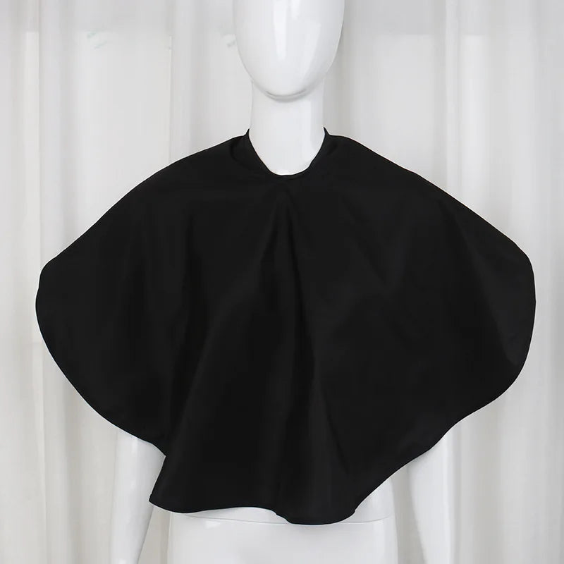 Hair Dye Tools Short Square Black Waterproof Hairdressing Salon Barber Hair Cutting Cape Cloth Wrap Hairdressing Cape Barber Peaceful Pleasures Health and Wellness black