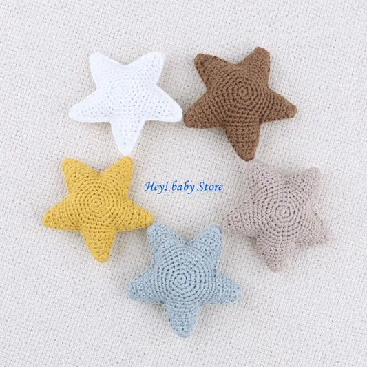 Crochet Star Pacifier Clip Teething Toy | Baby DIY Bead Gift Baby Teething Toy Peaceful Pleasures Health and Wellness