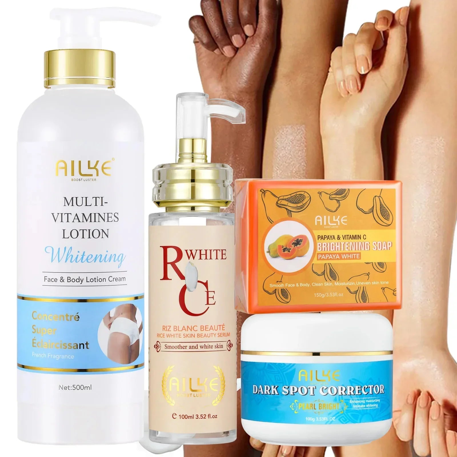 AILKE Multi-Vitamin Skin Care Set – Brightening & Dark Spot Removal Peaceful Pleasures Health and Wellness