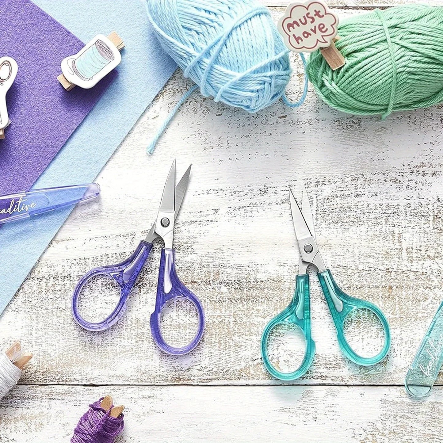 4-Piece Stainless Steel Craft Scissors Set – Sewing & Detail