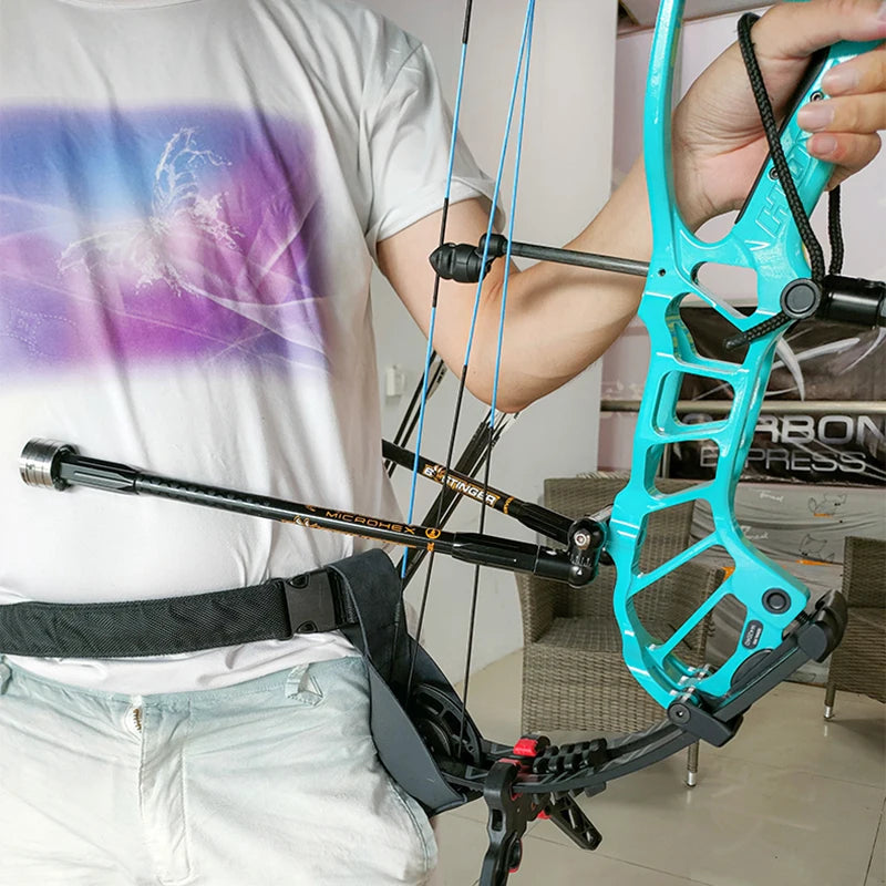 Archery Bow Holder Compound Hanging Carry Strap Portable Cowhide