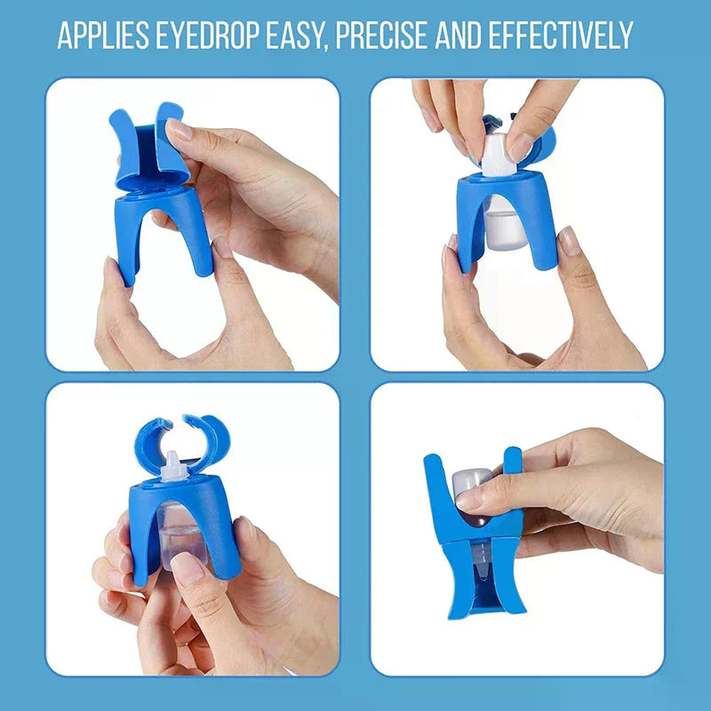Eye Drops Holder Eye Drops Bottle Helper Eye Ointments Drops Holder Device Eye Drop Guide Aid Help Applicator Eye Care Tool Peaceful Pleasures Health and Wellness