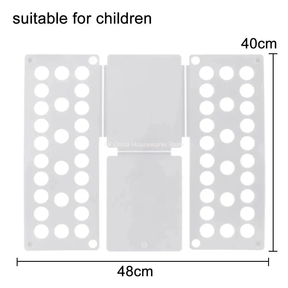 Kids Magic Clothes Folder - Quick T-Shirt & Jumper Folding Board - Portable Organizer for Home Storage - Multi-Color Set Peaceful Pleasures Health and Wellness