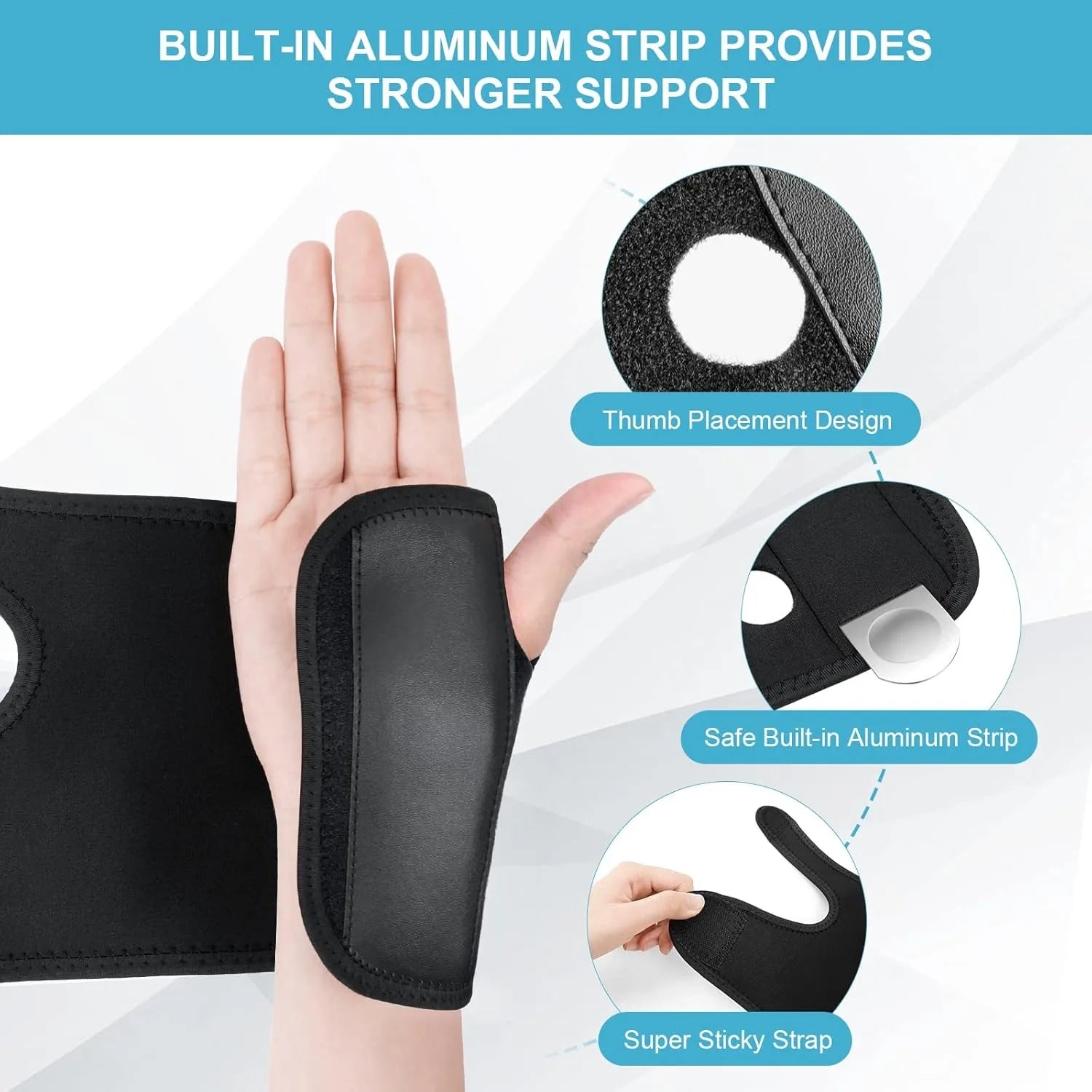 1Pcs Wrist Splint,Carpal Tunnel,Tendonitis and Cushioned Arthritis to Help with Carpal Tunnel and Relieve and Treat Wrist Pain Peaceful Pleasures Health and Wellness