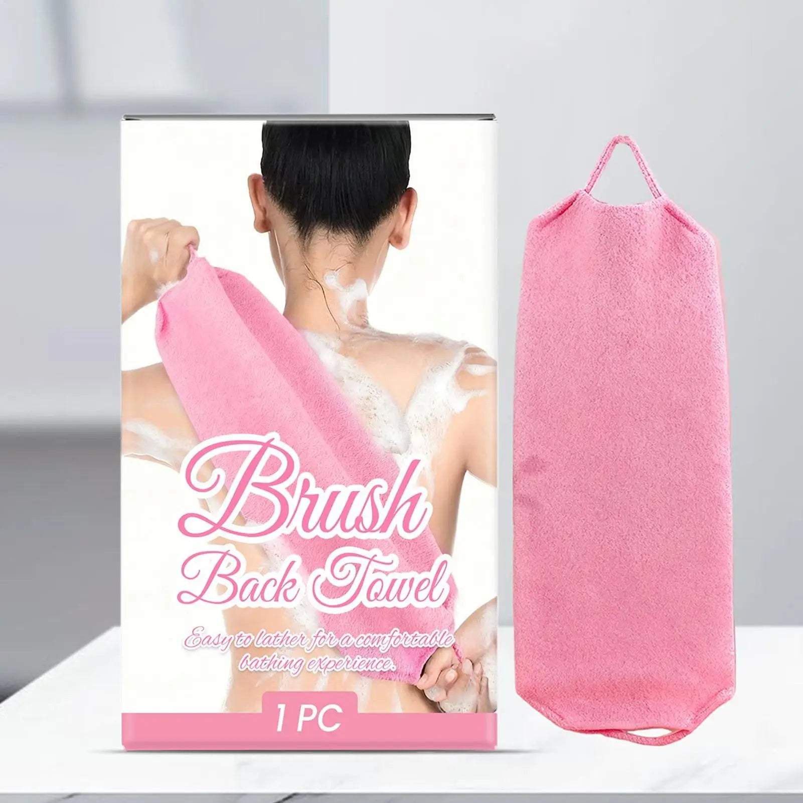 Scrub Towel Long Bath Back Scrubber With Handles Soft Sponge Loofah Body Scrub For Leg Arm Neck Cleaning Women Men Kids Elderly Peaceful Pleasures Health and Wellness