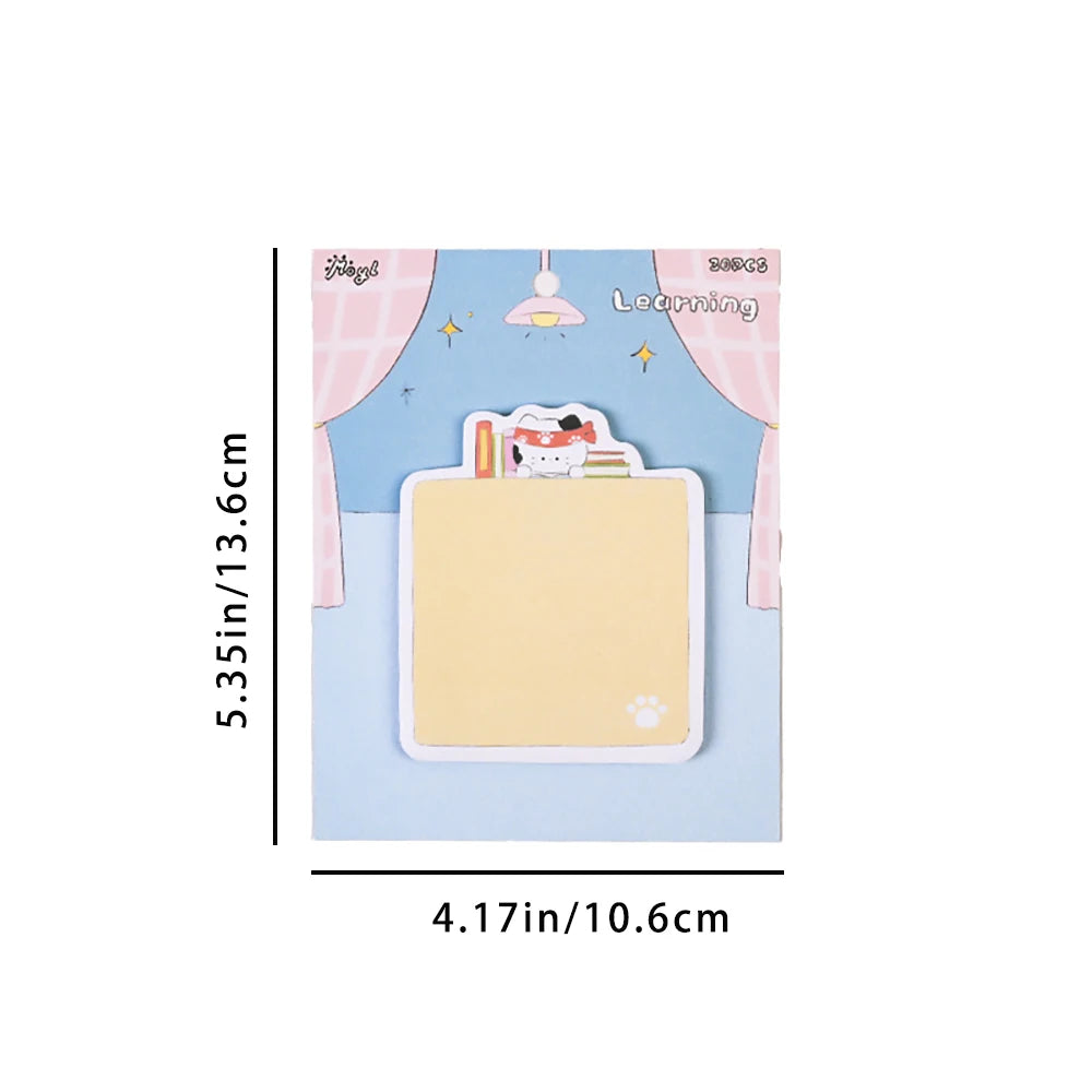 Cat Cartoon Cute Convenience Sticker Meow Star Beauty Adhesive Daily