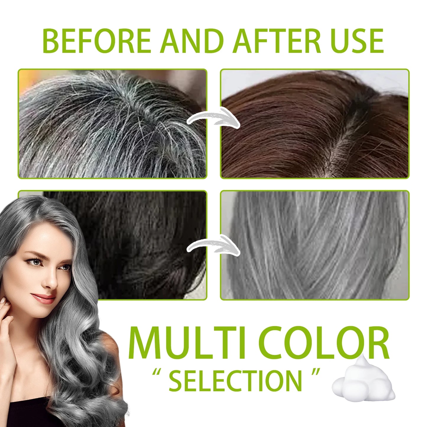 HOEGOA 100mL Purple Hair Dye Shampoo Fast Hair Dyeing Effect Easy To Use Moisturizes Hair Makes Hair Shiny Hair Color Shampoo Peaceful Pleasures Health and Wellness