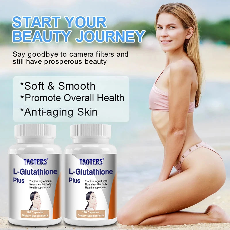 L-Glutathione 100mg Capsules | Skin, Immune & Anti-Aging Support