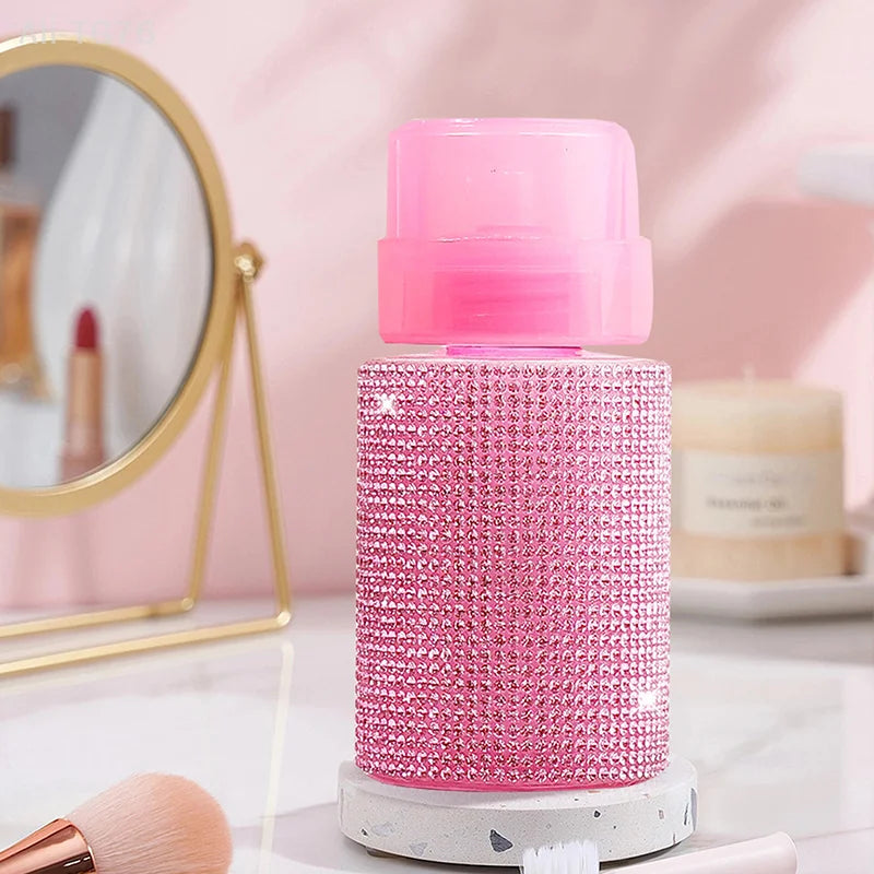 Diamond Press Pump Refillable Bottle | Nail Polish Remover Tool