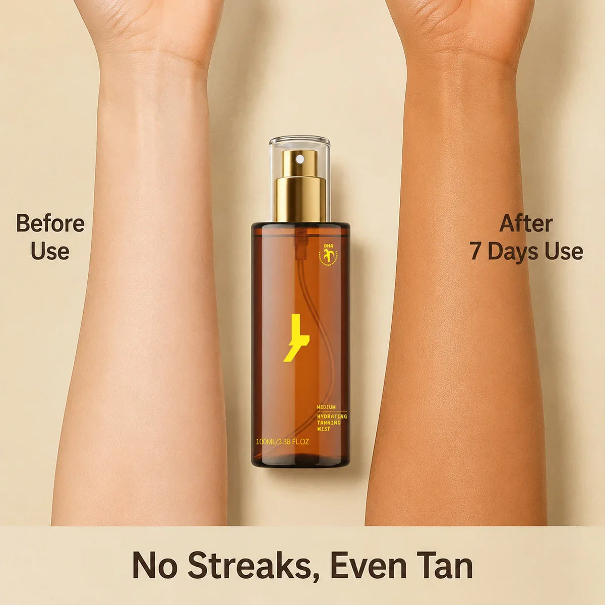 Ximonth Sunless Self Tanner Spray – Natural Bronze Glow 100ml