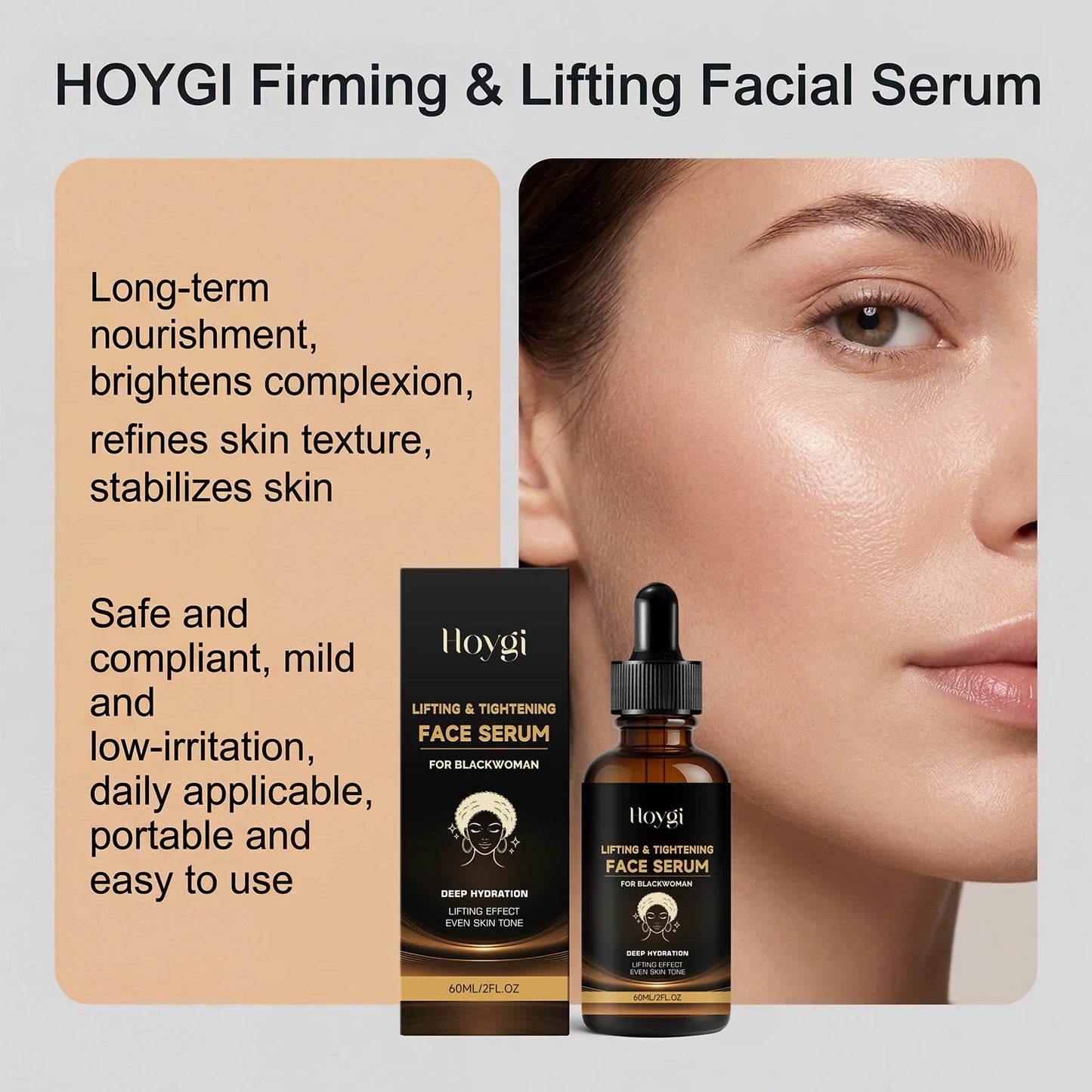 Niacinamide & Hyaluronic Acid Lifting Firming Face Serum 60ml