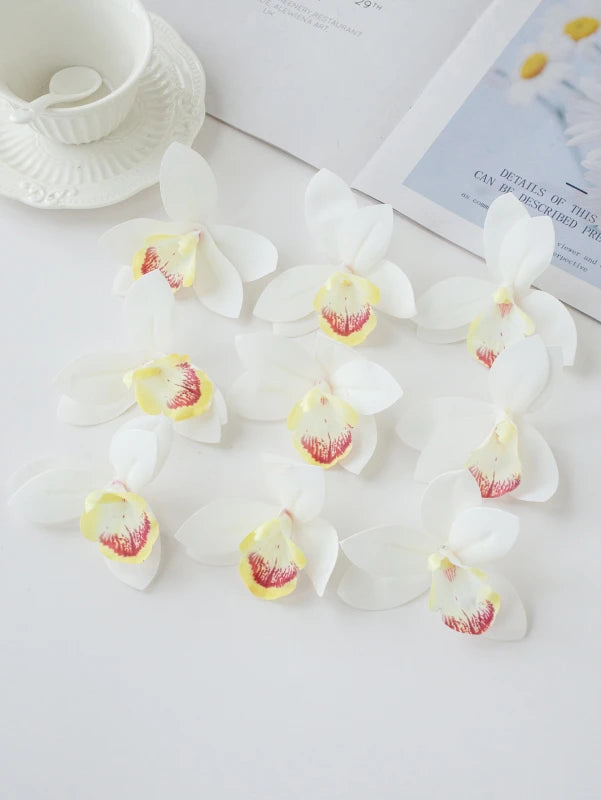 Silk Orchid Artificial Flowers 20/40PCS – Wedding & Home Decor