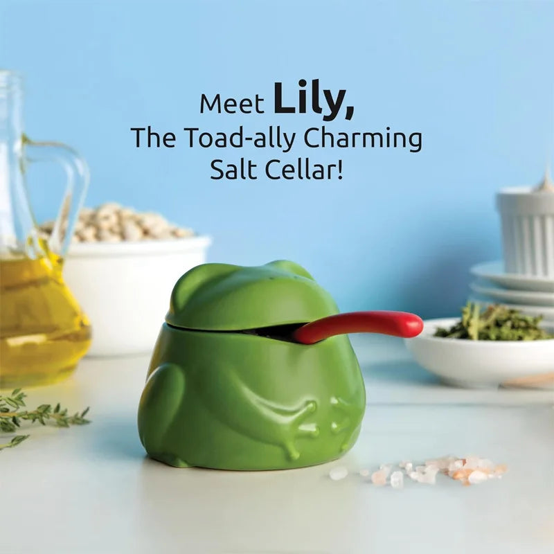 Frog Salt & Seasoning Jar | Cute 3D Printed Kitchen Decor