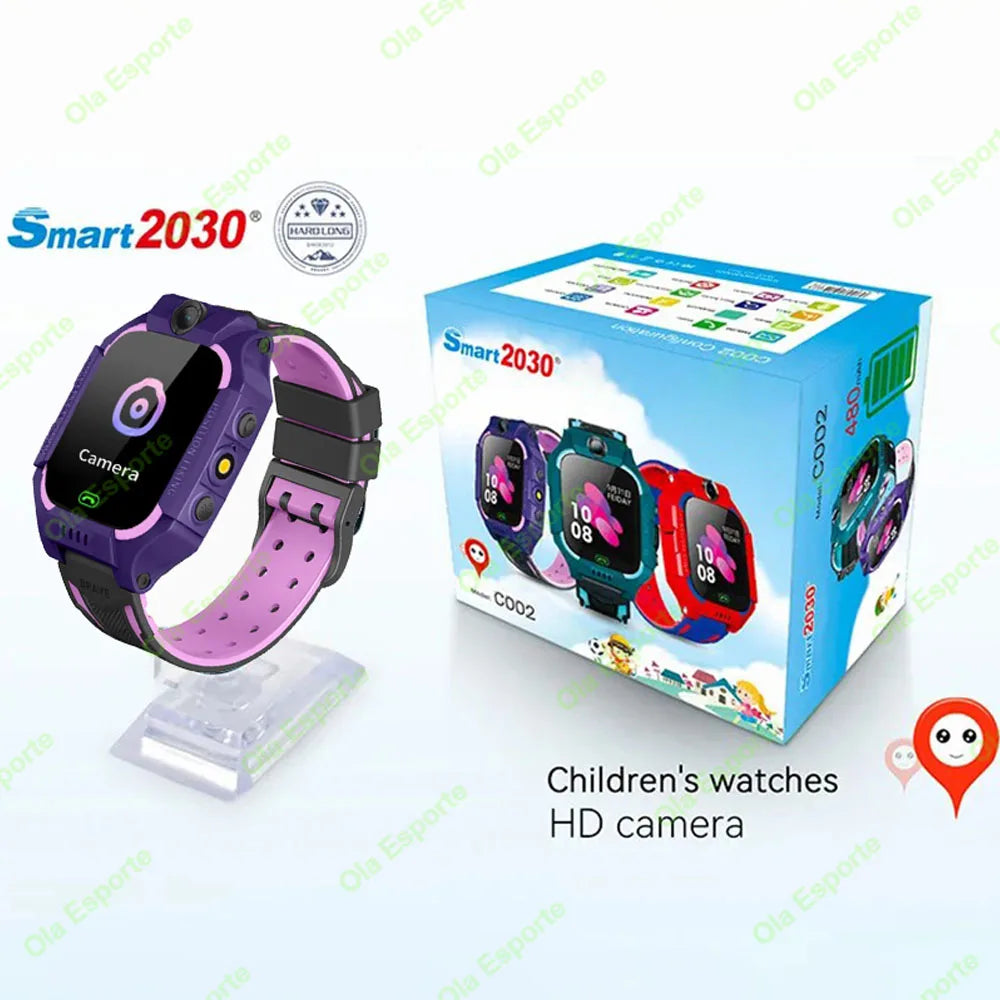 Q12 Kids Smart 2G Call Phone Watch Waterproof Mother Children GPS Monitor Boy Girls SOS Child Sports Digital Watches TrackerHT30 Peaceful Pleasures Health and Wellness Purple