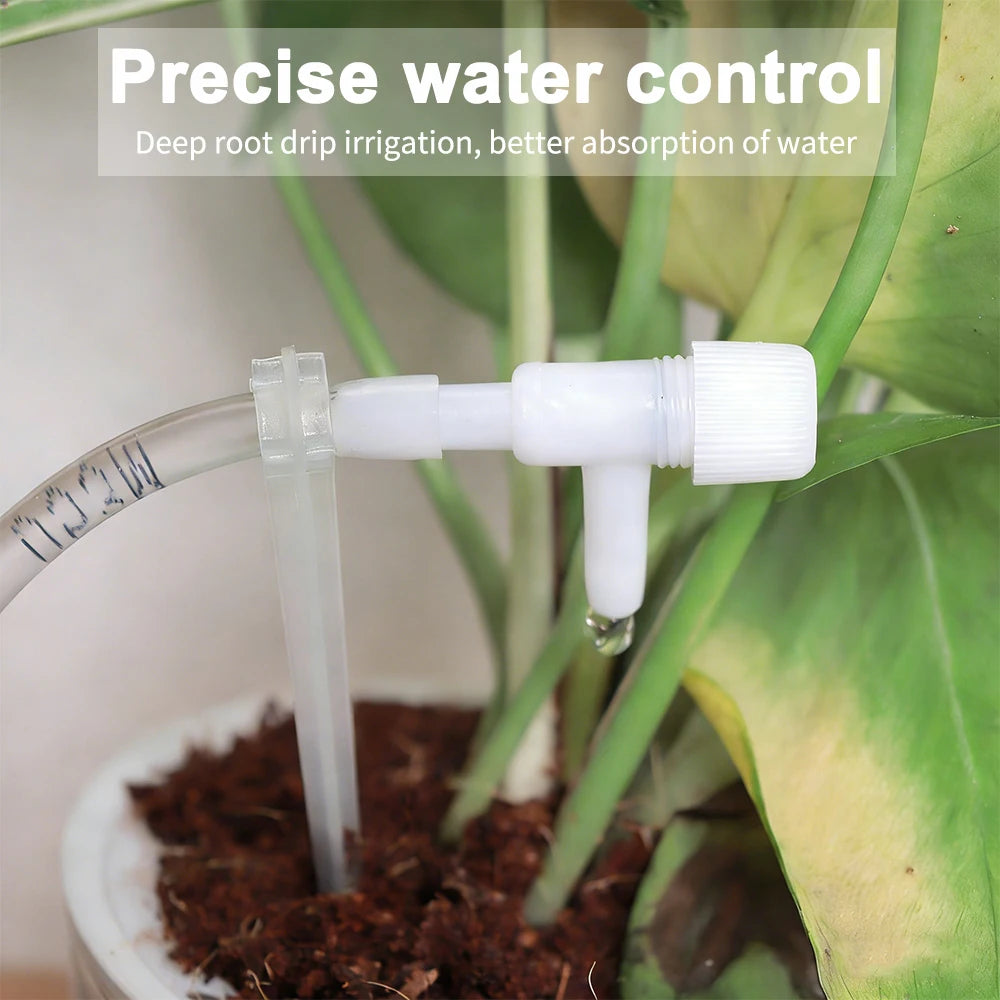 4/7mmHose Watering Saving Micro Dripper Greenhouse Garden Drip Irrigation Kit with Regulating valve Potted Plant Watering Device Peaceful Pleasures Health and Wellness