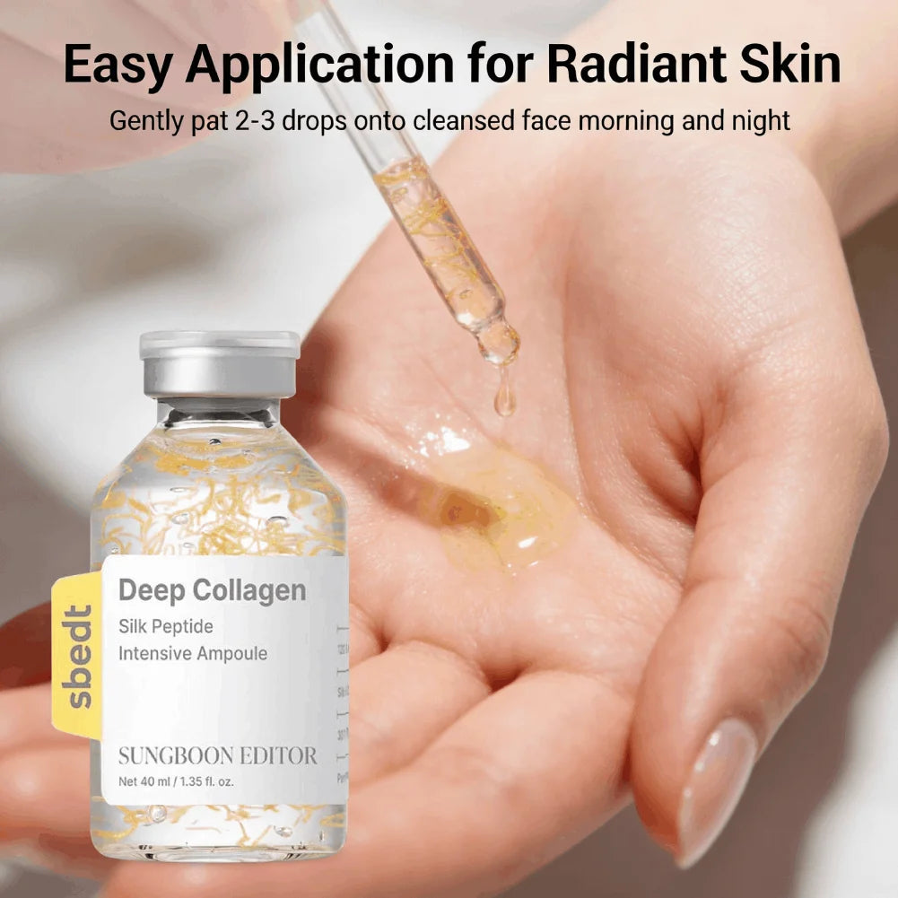 Collagen Essence Water Needle Anti Wrinkle Facial Essence Repair Tightening Texture Refining Treatment Hydrating Skin Care Serum Peaceful Pleasures Health and Wellness