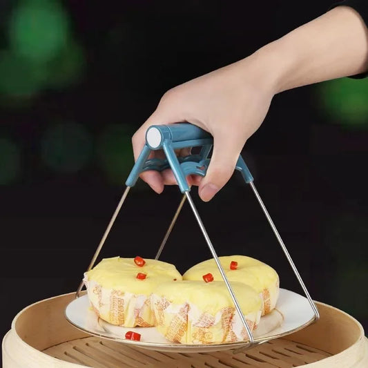 Stainless Steel Plate Clamp & Spoon Holder Set | Kitchen Grip Kitchen Clamp Set Peaceful Pleasures Health and Wellness