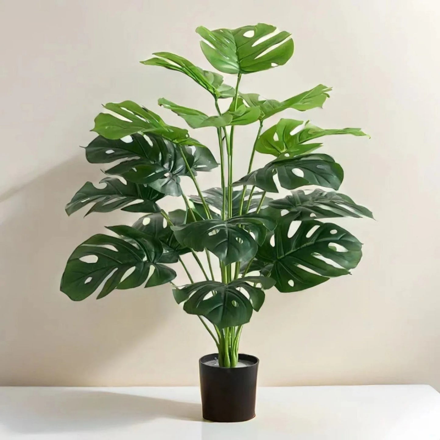 Artificial Monstera Turtle Back Leaf Simulation Potted Plant