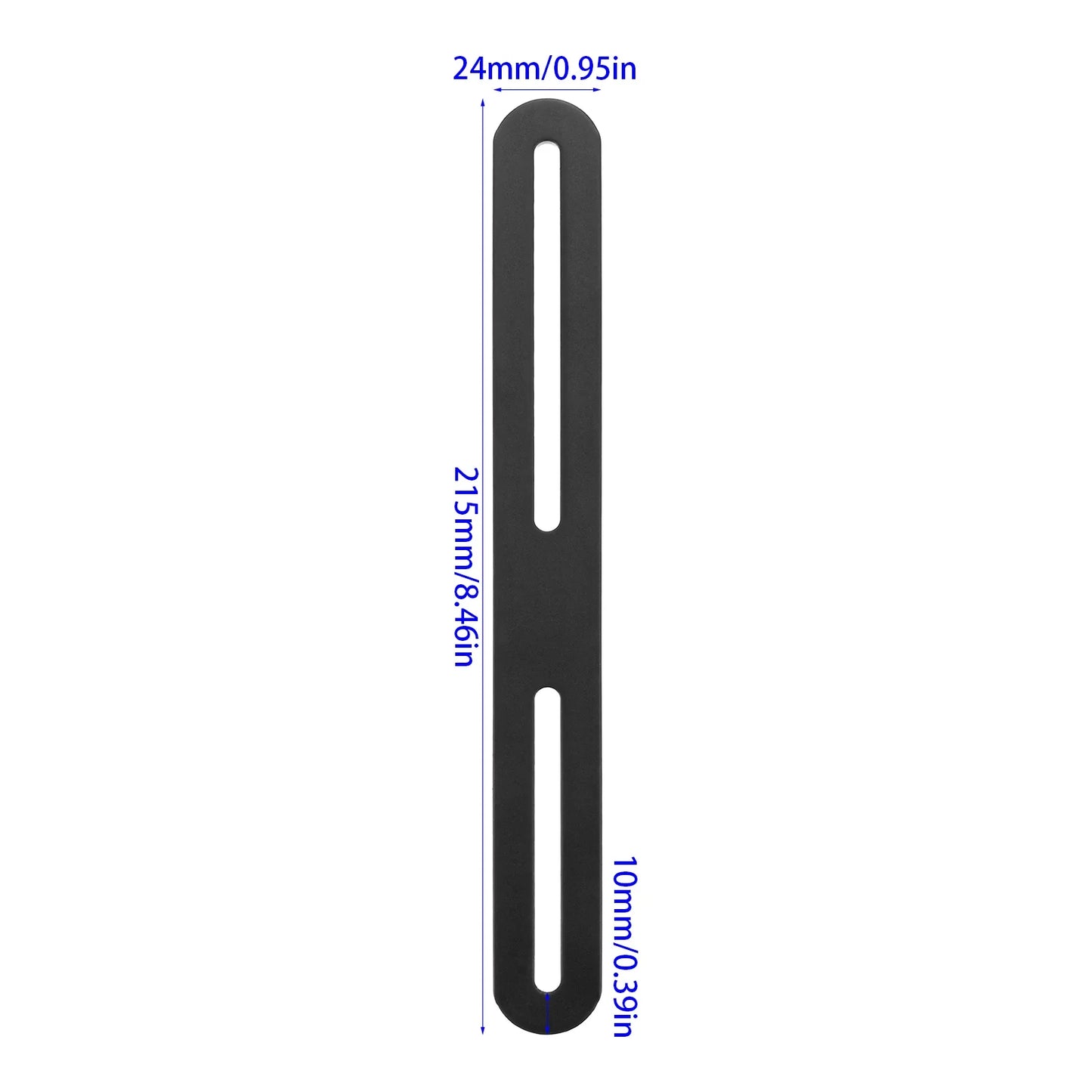 Black Stainless Steel Slotted Corner Braces – Heavy Duty 4-Pack