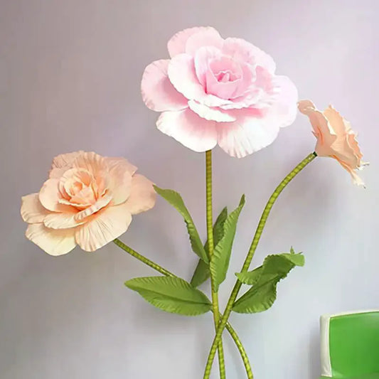 PE Foam Simulation Rose Flower Heads | Wedding & Party Decor Artificial Flower Decor Peaceful Pleasures Health and Wellness