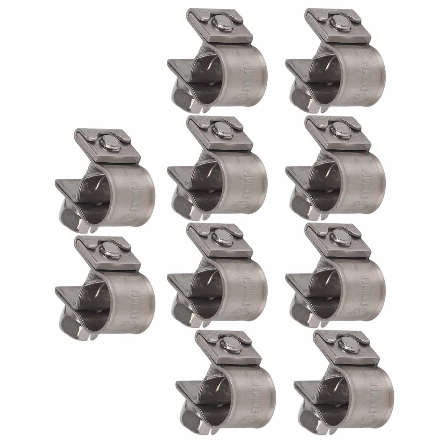 Stainless Steel Mini Fuel Line Pipe Hose Clamp Clip 6mm‑20mm Optional Size Hose Clamp Hose Clips Pipe Clip Hose Fastener Peaceful Pleasures Health and Wellness