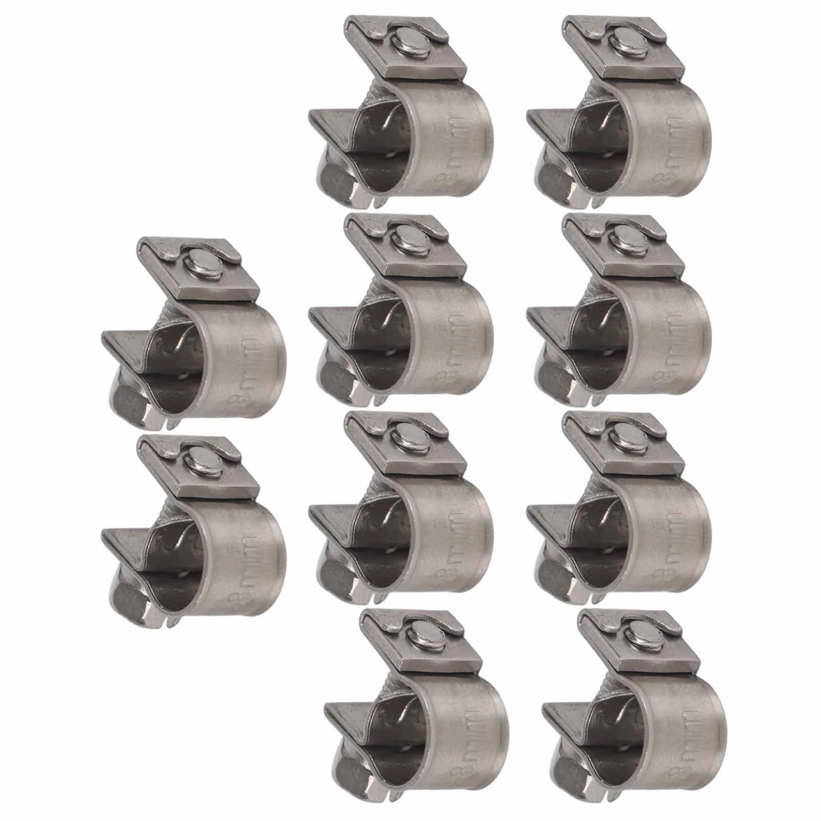 Stainless Steel Mini Fuel Line Pipe Hose Clamp Clip 6mm‑20mm Optional Size Hose Clamp Hose Clips Pipe Clip Hose Fastener Peaceful Pleasures Health and Wellness