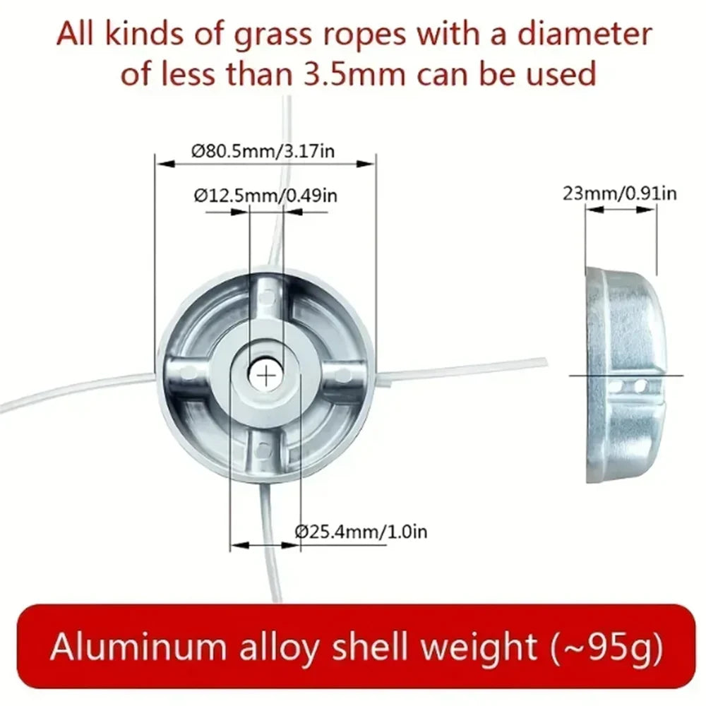 Cabezal Universal De Aleaci N Aluminio Para Cortac Sped Y Hilo Nylon