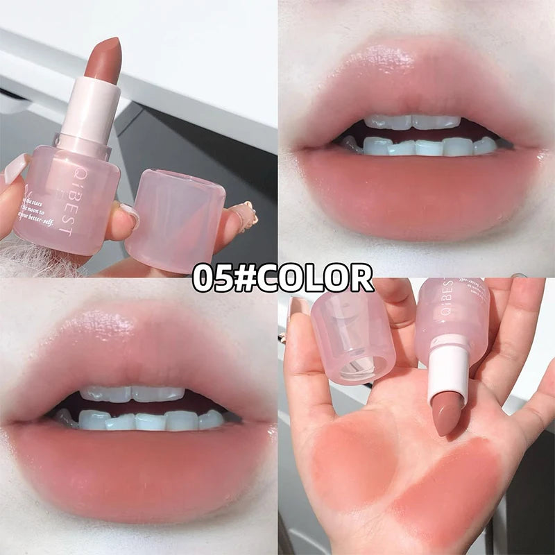 QIBEST Nude Matte Lipstick Waterproof And Sweatproof Lip Stain Sexy Red Lipstick Tinted Makeup For Women Long Lasting Lipstick Peaceful Pleasures Health and Wellness 05
