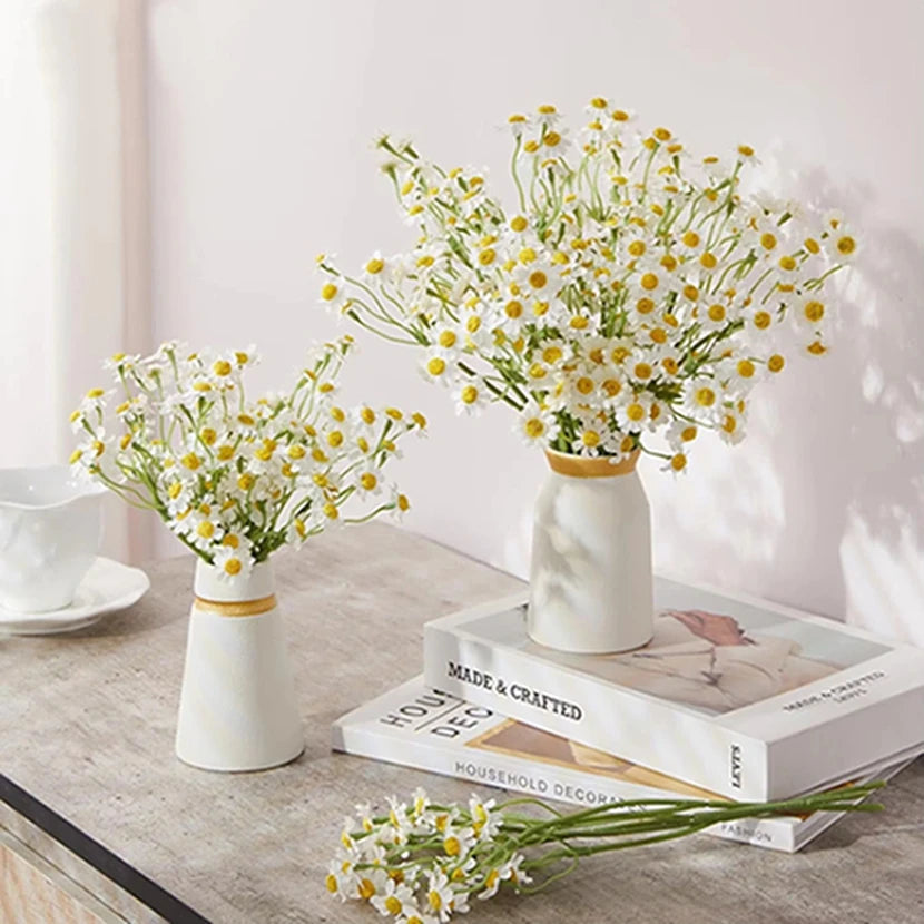 Silk Artificial Hydrangea Rose Bud Bouquet | Wedding Home Decor