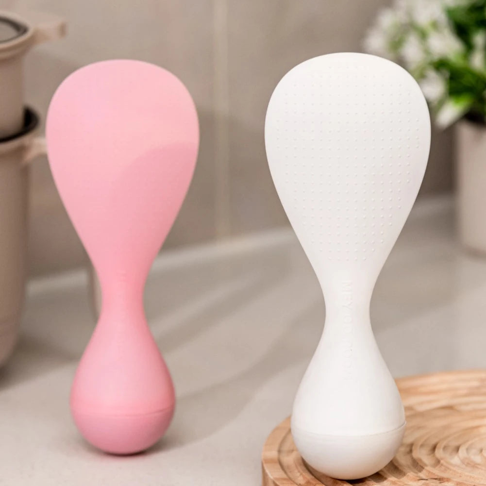 Rice Spoon Non-Stick Tumblers Rice Spoon Food Grade Pp Household Serving Spoon For Kitchen Use Dustproof Can Stand Up Spoon Peaceful Pleasures Health and Wellness