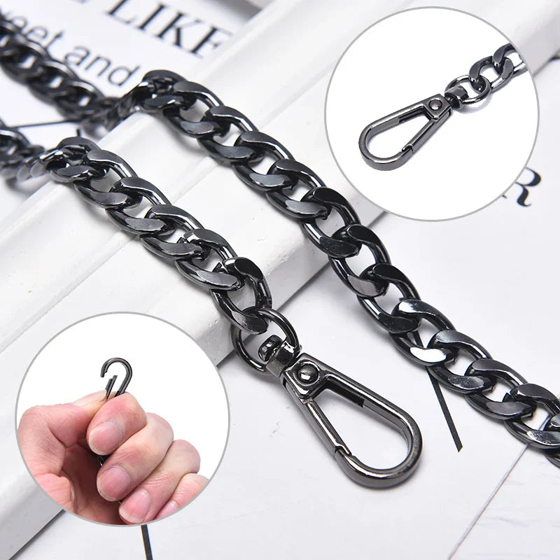 Metal Chain Bag Strap 120cm – DIY Crossbody Purse Handle