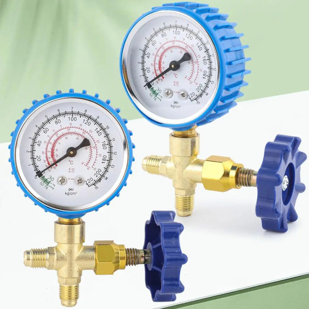 Air conditioner refrigerant pressure gauge service kit for for R22 and R134a with adapter hose with adapter Peaceful Pleasures Health and Wellness
