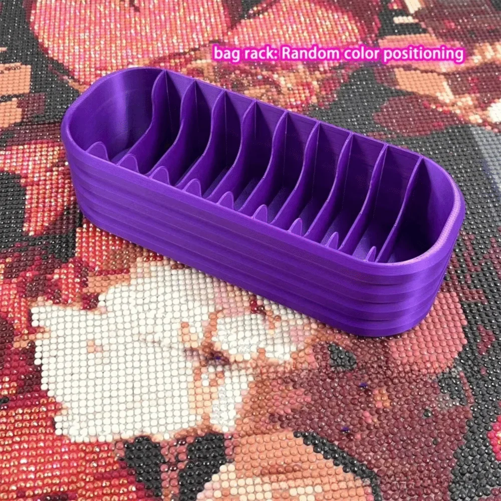 10-Grid Diamond Art Bead Storage Box | Gradient Organizer