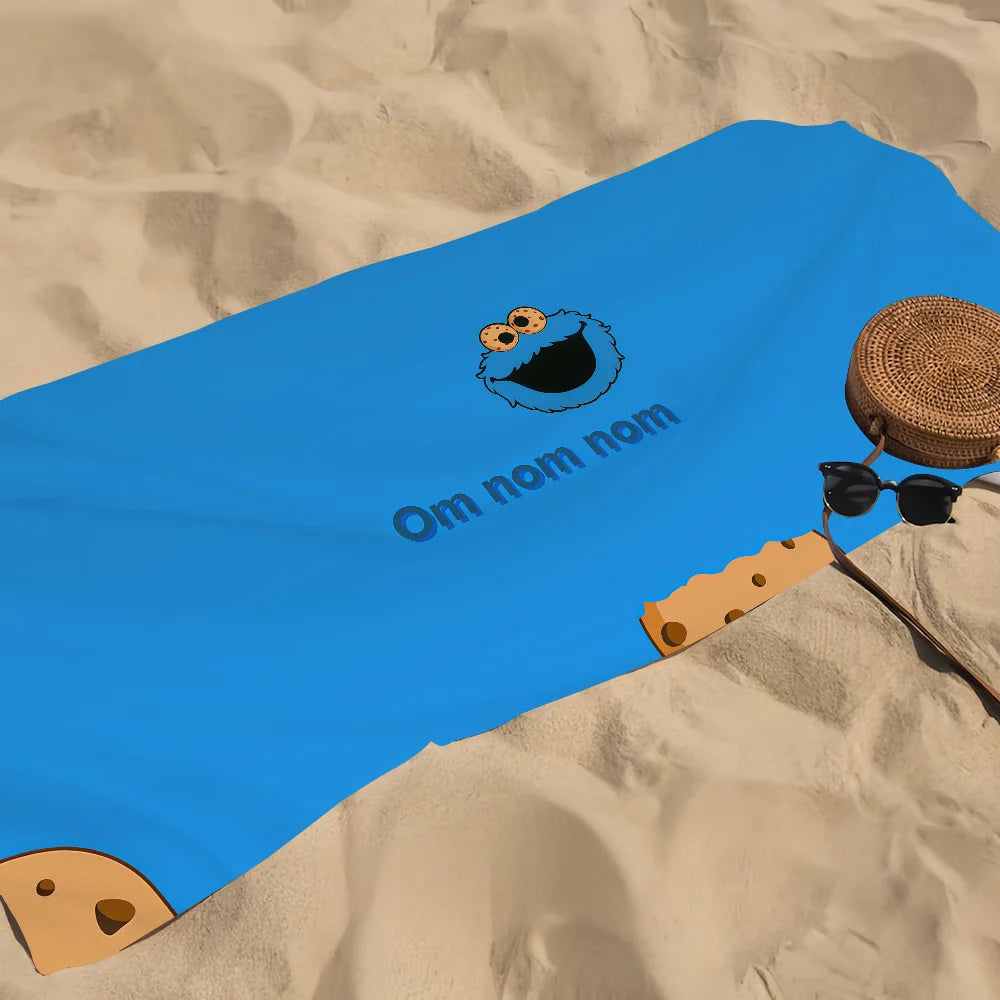 Cookie Monster Quick-Dry Beach Towel | Gym, Travel & Spa