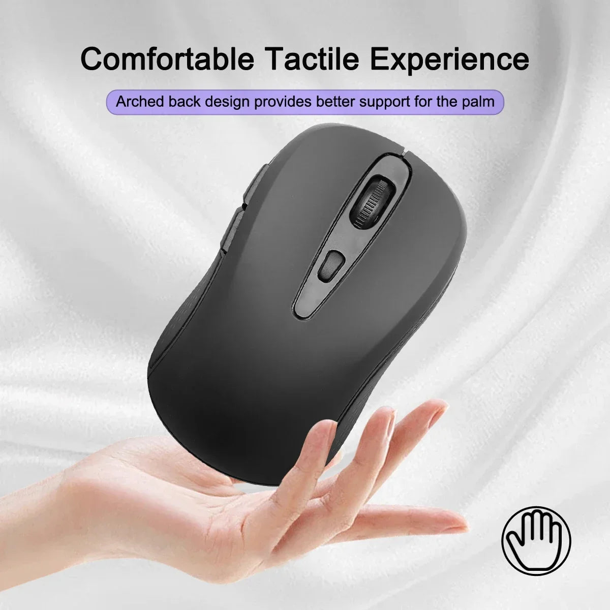 2.4G Wireless Mouse Portable Optical Office Mouse Silent Mouse Adjustable DPI Levels for Laptop Notebook PC MacBook Battery Mice Peaceful Pleasures Health and Wellness