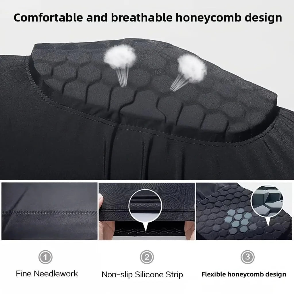 1Pcs Knee Compression Pads,Knee Sleeve Basketball Volleyball Knee Pads with Honeycomb Padding Knee Brace Soft Knee Pads Peaceful Pleasures Health and Wellness