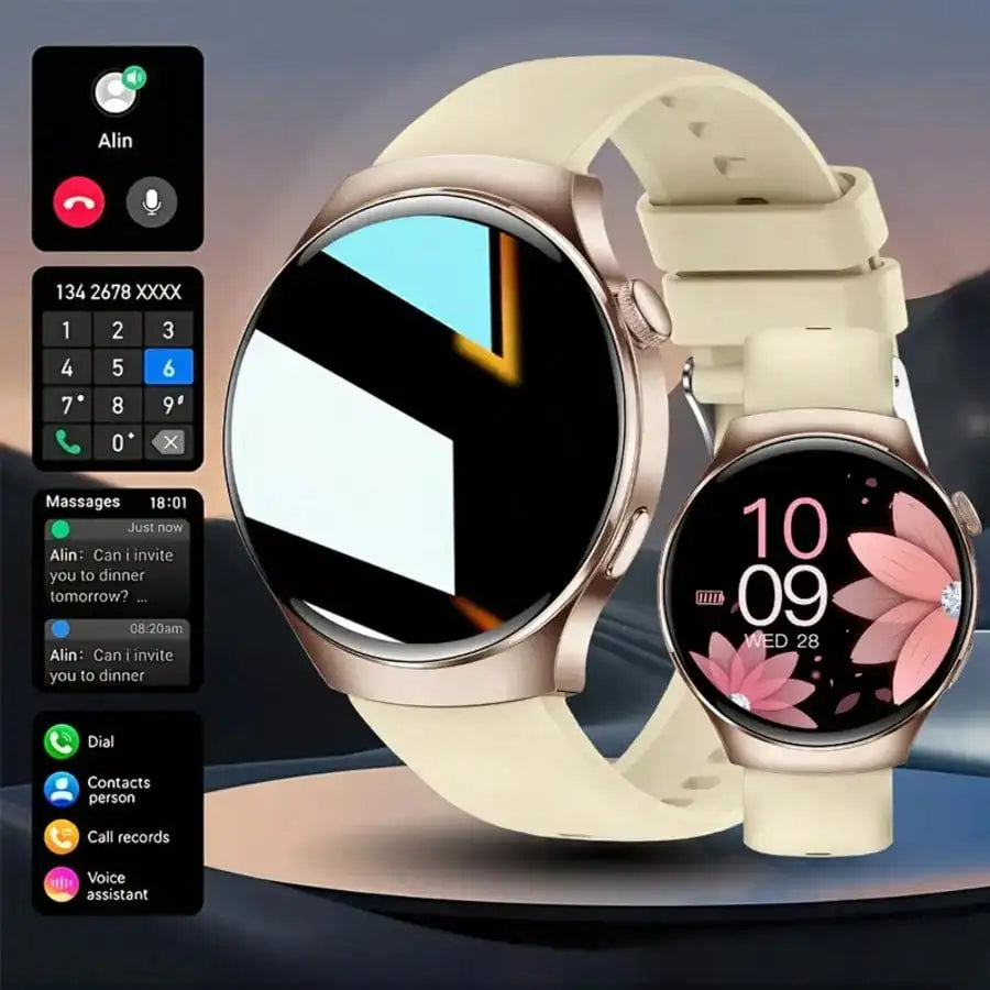 LOMAXFR Smart Watch with Replacement Band & Bluetooth 5.0